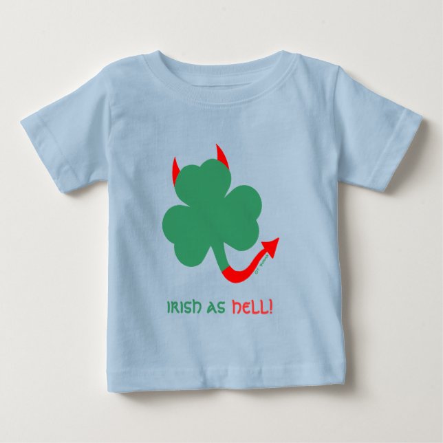 Funny Irish Baby Boys Clothing T-Shirt (Front)