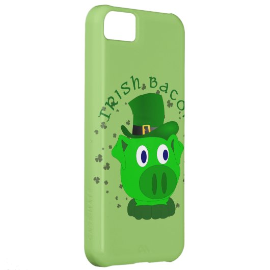 Funny Irish Bacon iPhone Case (Back/Right)