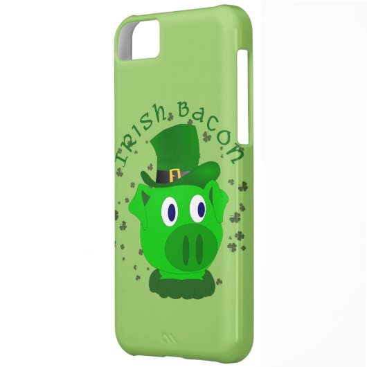 Funny Irish Bacon iPhone Case (Back Left)