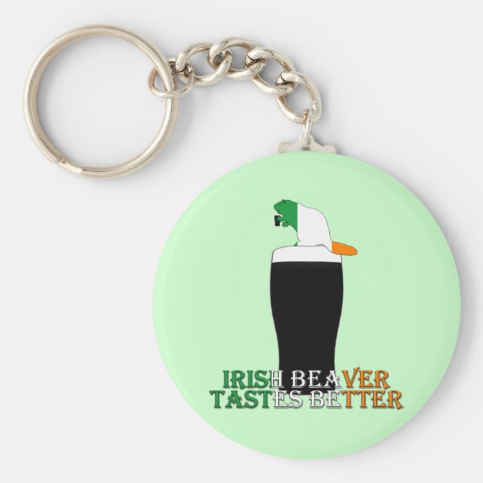 Funny Irish beaver Keychains