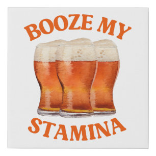 FUNNY IRISH BEER FAUX CANVAS PRINT