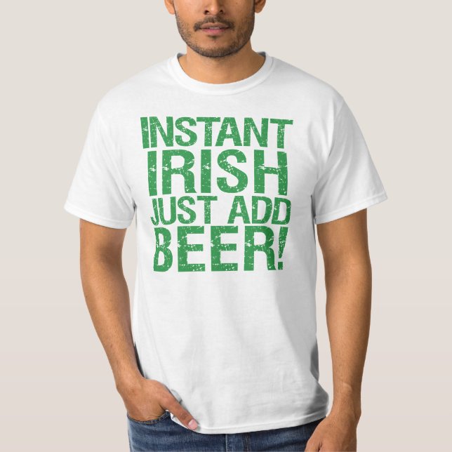 Funny Irish beer humor T-Shirt (Front)