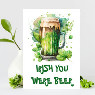 Funny Irish Beer Pun St Patrick’s Day Announcement