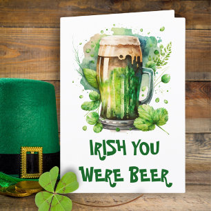 Funny Irish Beer Pun St Patrick’s Day Announcement