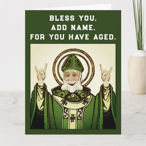 Funny Irish Catholic Birthday Card