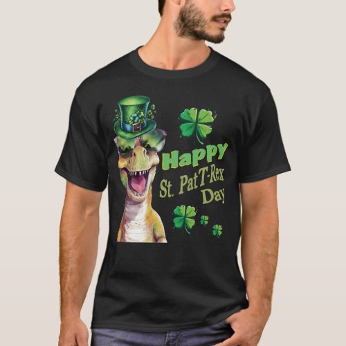 Funny Irish Dinosaur St Patricks T_Shirt