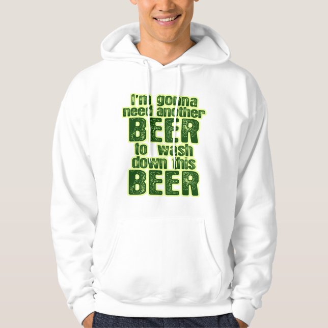 Funny Irish Drinking Humor Hoodie (Front)