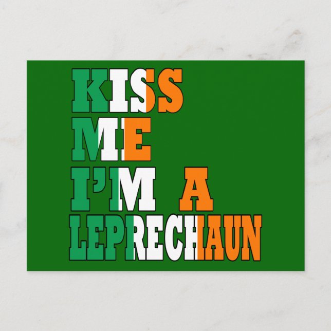 Funny Irish drinking saying Postcard (Front)