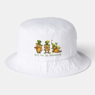 Funny Irish Gnomes Custom St Patrick's Day Bucket Hat