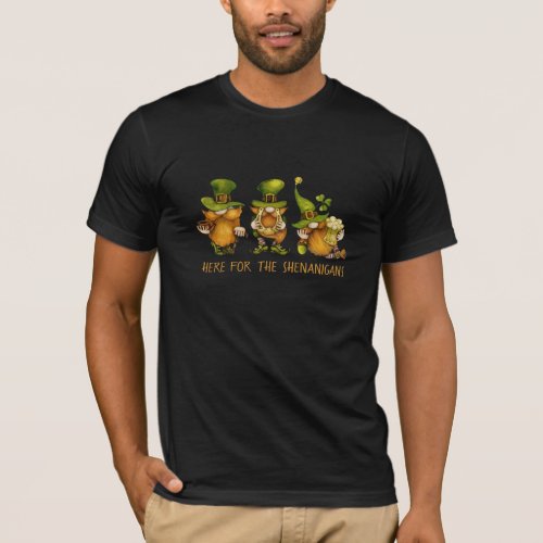 Funny Irish Gnomes Custom St Patricks Day T_Shirt