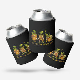 Funny Irish Gnomes Shenanigans St Patrick's Day Can Cooler
