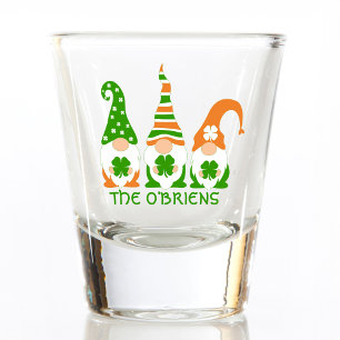 Funny Irish Gnomes Shot Glass