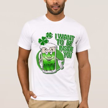 Funny Irish Green Beer Humor T-shirt by Shamrockz at Zazzle