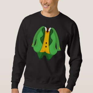 Funny Irish Leprechaun Costume Suit Tuxedo St Patr Sweatshirt
