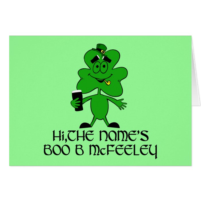 Funny Irish name Cards