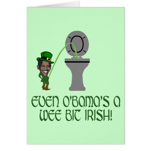 Funny Irish Obama Cards (Front)