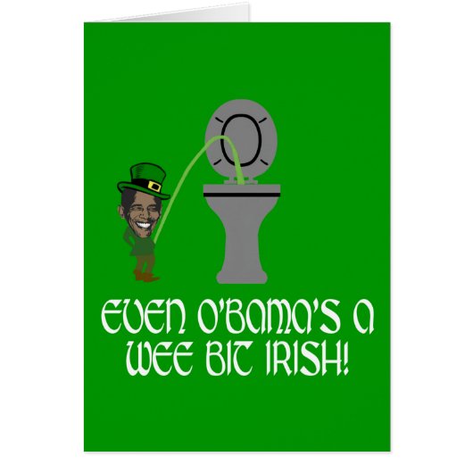 Funny Irish Obama Cards (Front)