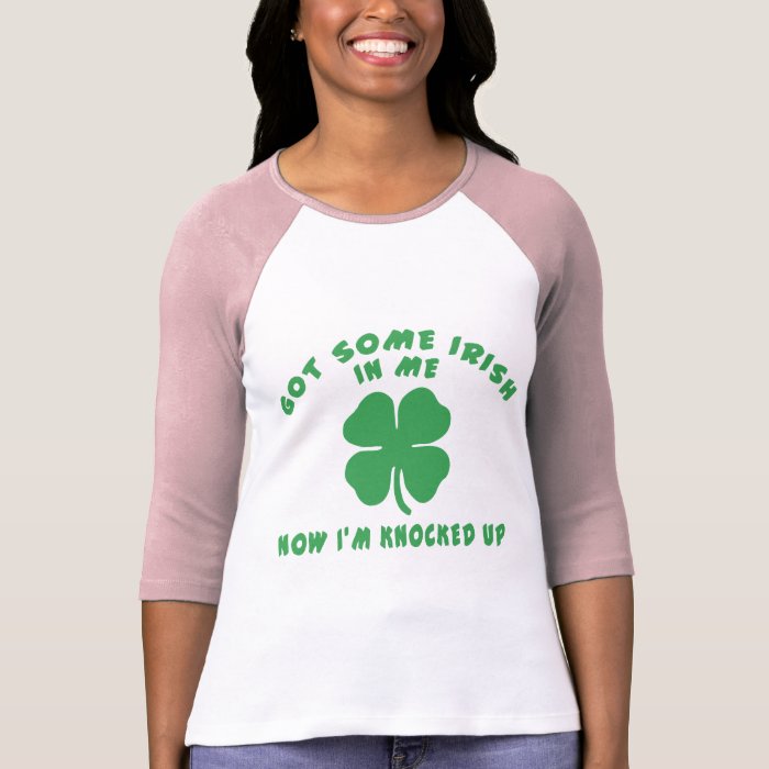 Funny Irish Pregnant Maternity Tee Shirt