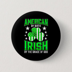 Funny Irish Pride St Patrick's Day Celtic Green Sh Button