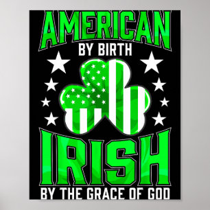 Funny Irish Pride St Patrick's Day Celtic Green Sh Poster