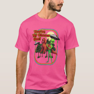 Funny Irish Setter Alien You're Chosen One UFO Men T-Shirt