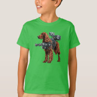 Funny Irish Setter Robot Kid's T-Shirt