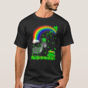 Funny Irish Shamrock Rainbow Lucky Mule St Patrick T-Shirt