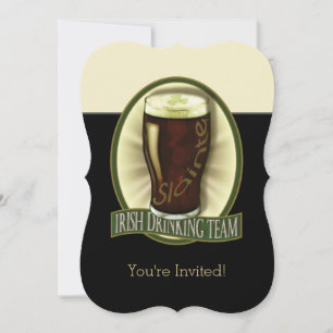 Funny Irish Stout Personalized Invitation