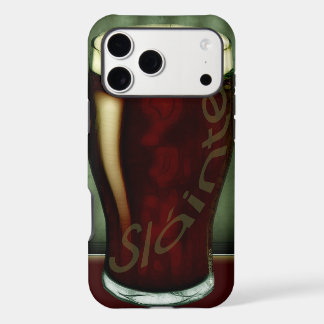 Funny Irish Stout Slainte Glass iPhone 17 Pro Max Case