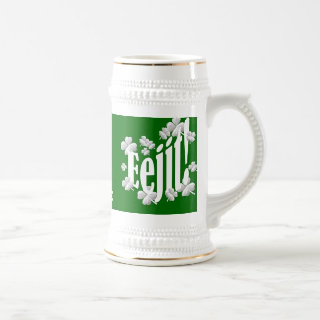 funny Irish text Beer Stein (Right)