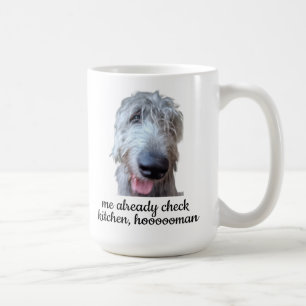 Funny Irish Wolfhound Mug – Me Already Check