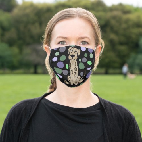 Funny Irish Wolfhound Puppy Dog Adult Cloth Face Mask