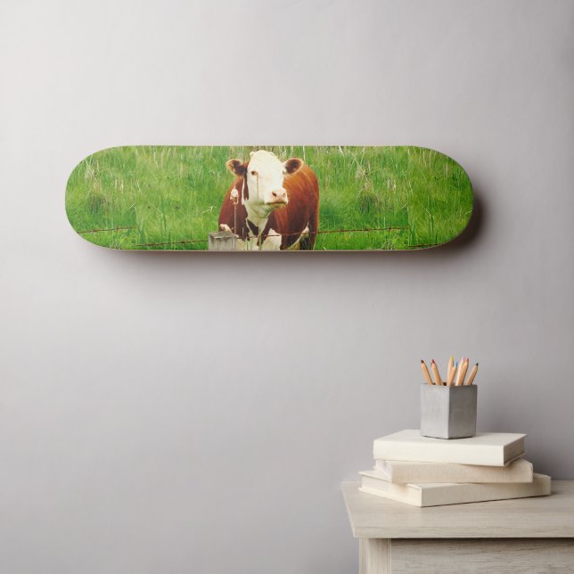 Funny Ironic Cow 4André Skateboard Deck (Wall Art (Horz))