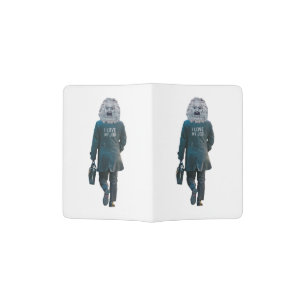 Funny Ironic Worker Artwork Passport Holder