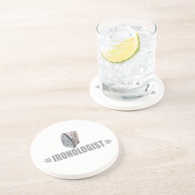 Funny Ironing Drink Coaster (Side)