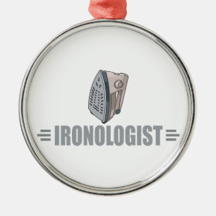 Funny Ironing Metal Ornament