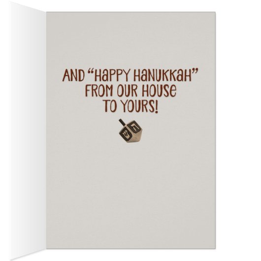 Funny “Irving the Jewish Moose” Hanukkah Card (Inside (Right))