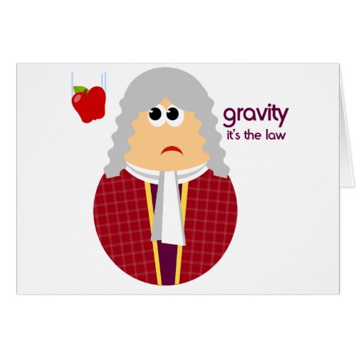 Funny Isaac Newton Card