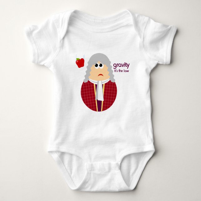 Funny Isaac Newton Infant Shirt (Front)