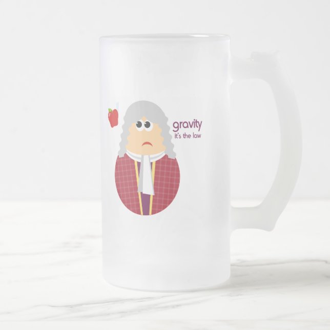 Funny Isaac Newton Mug (Right)