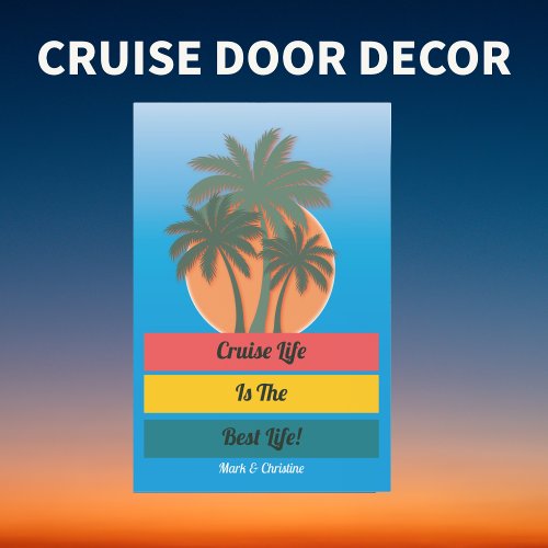 Funny Island Beach Cruise Ship Door Door Decor Car Magnet