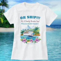 Christmas in The Caribbean Colorful Ship Trip T-Shirt, Zazzle