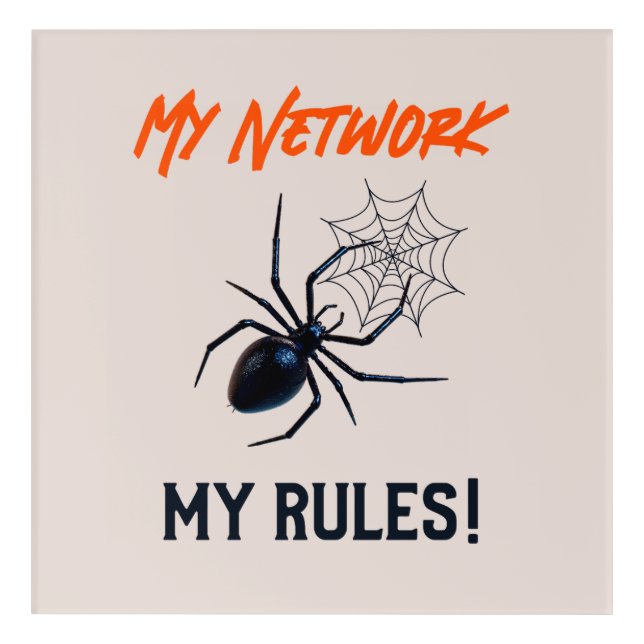 Funny IT Network Admin Humor Gift Acrylic Print (Front)