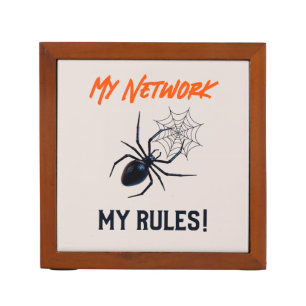 Funny IT Network Admin Humor Gift Desk Organizer