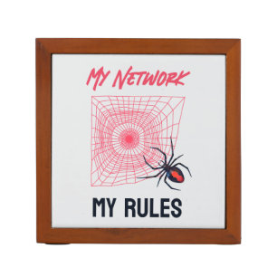 Funny IT Network Admin Humor Gift Desk Organizer