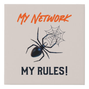 Funny IT Network Admin Humor Gift Faux Canvas Print