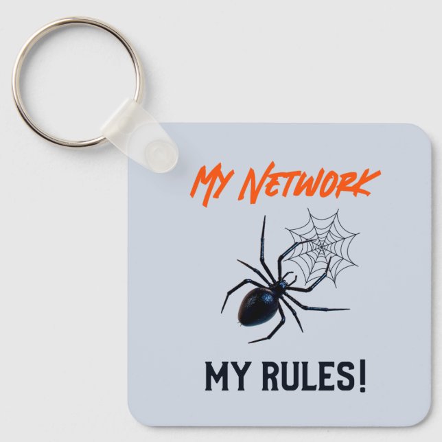 Funny IT Network Admin Humor Gift Keychain (Front)