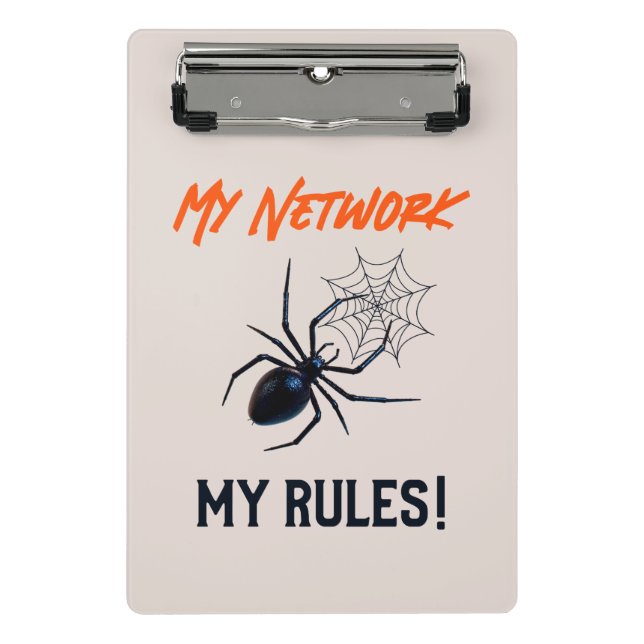 Funny IT Network Admin Humor Gift Mini Clipboard (Front)