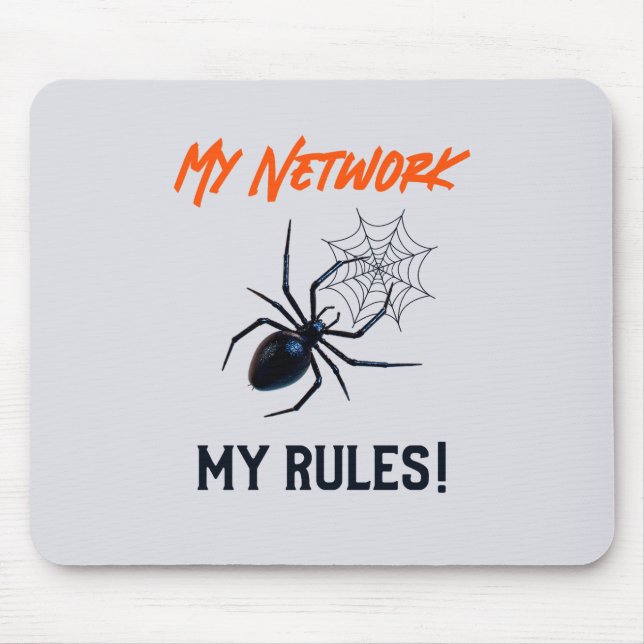 Funny IT Network Admin Humor Gift Mouse Pad (Front)