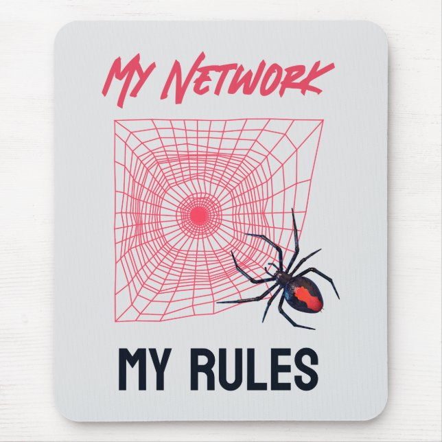 Funny IT Network Admin Humor Gift Mouse Pad (Front)